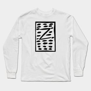 The painting of the letter Z uppercase Long Sleeve T-Shirt